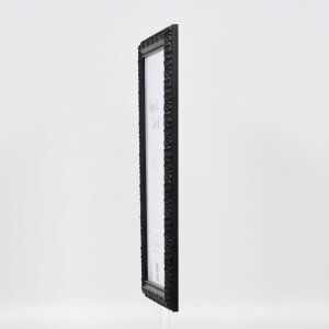 Efektní nástěnné zrcadlo dřevěný profil 94 černá 20x30 cm zrcadlo