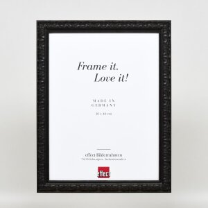 Efektní nástěnné zrcadlo dřevěný profil 94 černá 20x30 cm zrcadlo