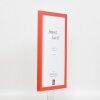 Zrcadlo na zeď s efektem dřevěného profilu top cube mirror red 40x50 cm