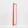 Zrcadlo na zeď s efektem dřevěného profilu top cube mirror red 40x50 cm