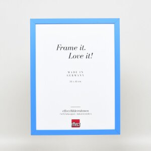 Efektní nástěnné zrcadlo z dřevěného profilu top cube mirror blue 40x50 cm
