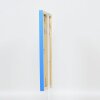 Efektní nástěnné zrcadlo z dřevěného profilu top cube mirror blue 40x50 cm