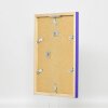Zrcadlo na zeď s efektem dřevěného profilu top cube mirror purple 40x50 cm