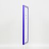 Zrcadlo na zeď s efektem dřevěného profilu top cube mirror purple 40x50 cm