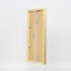 Efektní nástěnné zrcadlo z dřevěného profilu top cube mirror gold 40x50 cm