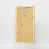 Efektní nástěnné zrcadlo z dřevěného profilu top cube mirror gold 40x50 cm