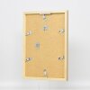 Efektní nástěnné zrcadlo z dřevěného profilu top cube mirror gold 40x50 cm