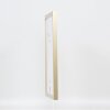 Efektní nástěnné zrcadlo z dřevěného profilu top cube mirror gold 40x50 cm