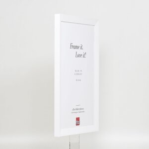 Efektní nástěnné zrcadlo dřevěný profil Top N bílá 40x50 cm zrcadlo