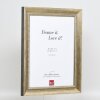Efektní rám z masivního dřeva profil 28 zlatý 9x13 cm akrylové sklo muzejní kvality