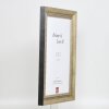 Efektní rám z masivního dřeva profil 28 zlatý 9x13 cm akrylové sklo muzejní kvality