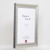 Efektní rám z masivního dřeva profil 28 stříbrný 42x59,4 cm akrylové sklo muzejní kvality