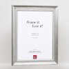 Efektní rám z masivního dřeva profil 28 stříbrný 50x100 cm akrylové sklo muzejní kvality