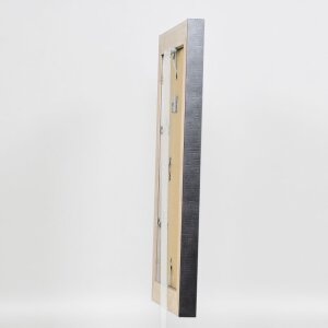 Efektní rám z masivního dřeva profil 28 stříbrný 10,5x14,8 cm akrylové sklo muzejní kvality