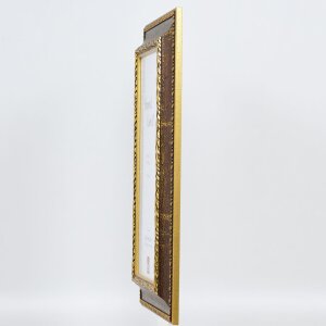 Efekt Barokní obrazový rám profil 31 hnědý 7x10 cm akrylové sklo muzejní kvality