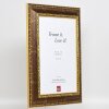 Efekt Barokní obrazový rám profil 31 hnědý 13x13 cm akrylové sklo muzejní kvality
