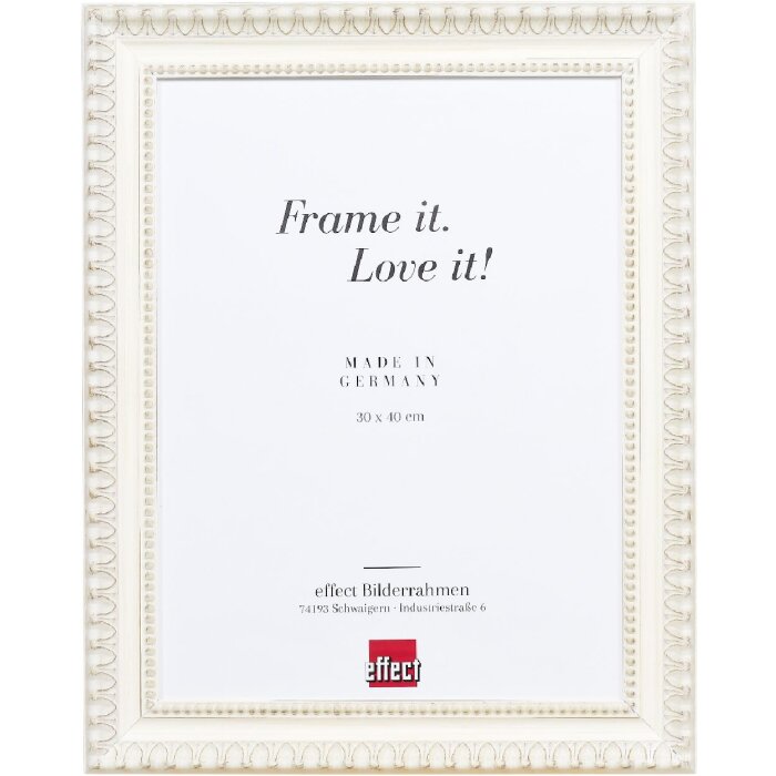 Effect Profil 56 dřevěný rámeček na obrazy 40x60 cm bílý s muzejním sklem z akrylu