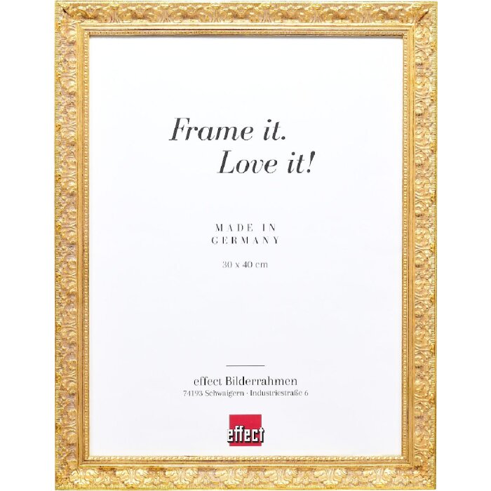 Effect Dřevěný rámeček barokní zlatý 20x20 cm
