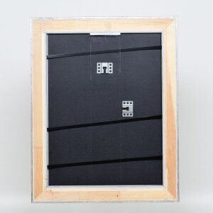 Efektní dřevěný rám profil 95 stříbrný 20x20 cm akrylové sklo muzejní kvality