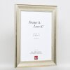 Efektní dřevěný rám profil 95 stříbrný 59,4x84,1 cm akrylové sklo muzejní kvality