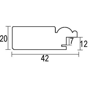 Efektní dřevěný obrazový rám 2240 bílý 59,4x84,1 cm akrylové sklo muzejní kvality