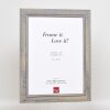 Efektní dřevěný obrazový rám 2240 šedý 59,4x84,1 cm akrylové sklo muzejní kvality