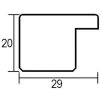 Efektní obrazový rám 2310 stříbrný vysoký lesk 59,4x84,1 cm akrylové sklo muzejní kvality