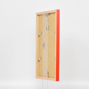 Efektní dřevěný rám Top Cube 59,4x84,1 cm červené akrylové sklo muzejní kvality
