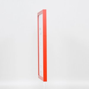 Efektní dřevěný rám Top Cube 59,4x84,1 cm červené akrylové sklo muzejní kvality