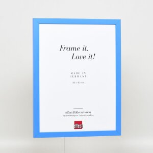 Efektní dřevěný rám Top Cube 59,4x84,1 cm modré akrylové sklo muzejní kvality