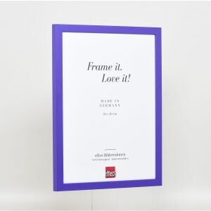 Efektní dřevěný rám Top Cube 59,4x84,1 cm fialové akrylové sklo muzejní kvality