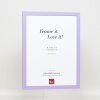 Efektní dřevěný rám Top Cube 59,4x84,1 cm lila akrylové sklo muzejní kvality