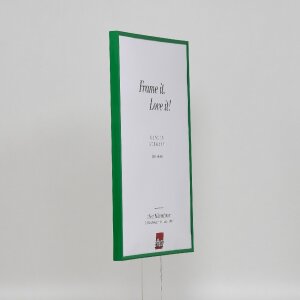 Efektní plastový rám Umělecká zelená 10,5x14,8 cm muzejní sklo