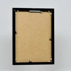 Hliníkový obrazový rám Effect Quadro 18x24 cm s černým lesklým muzejním sklem