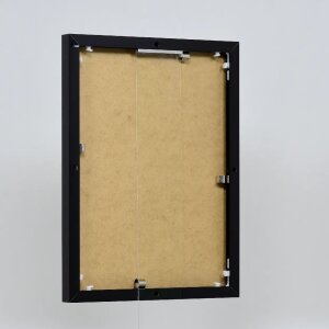 Hliníkový obrazový rám Effect Quadro 18x24 cm s černým lesklým muzejním sklem