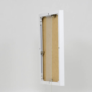 Efektní obrazový rám Quadro 18x27 cm bílé muzejní sklo hliník MDF