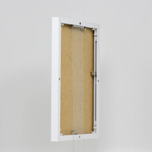 Efektní obrazový rám Quadro 18x27 cm bílé muzejní sklo hliník MDF