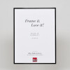 Hliníkový obrazový rám Effect Quadro 18x27 cm s černým lesklým muzejním sklem