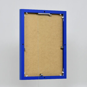 Hliníkový obrazový rám Quadro 20x25 cm s modrým muzejním sklem s efektem