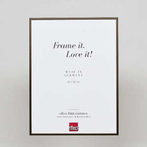Hliníkový obrazový rám Quadro 20x28 cm bronzové muzejní sklo s efektem