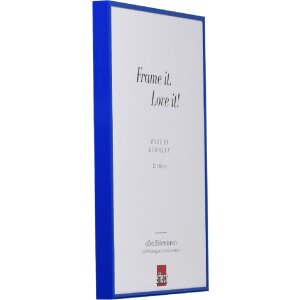 Effect Aluminium-Rámeček Quadro 50x65 cm modrý s muzejním sklem