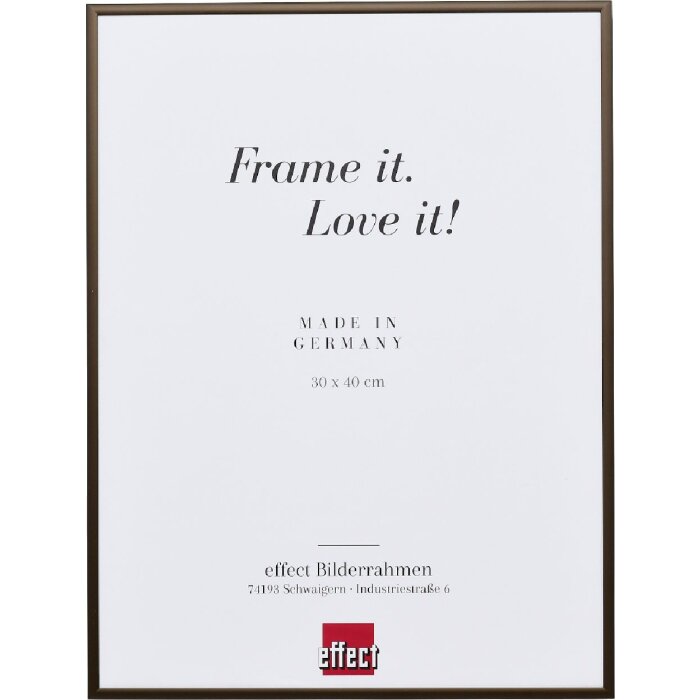 Effect Alu obrazový rám Quadro 50x65 cm bronz s muzejním sklem