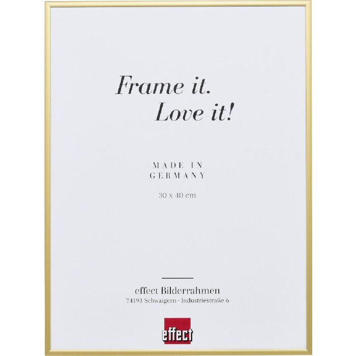 Effect AlumiNiový rámeček Quadro 50x70 cm zlatý s museumským sklíčkem