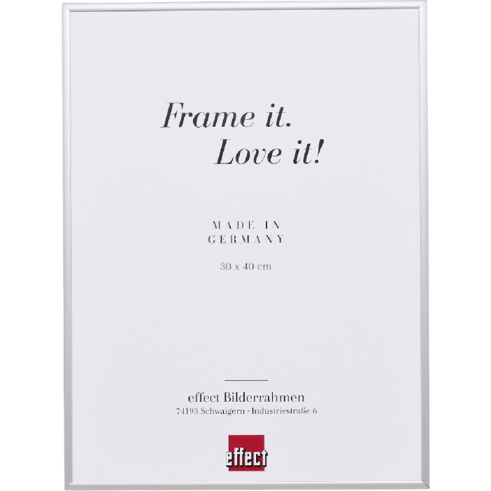 Effect Alu rámeček Quadro 62x93 cm stříbrný s muzejním sklem