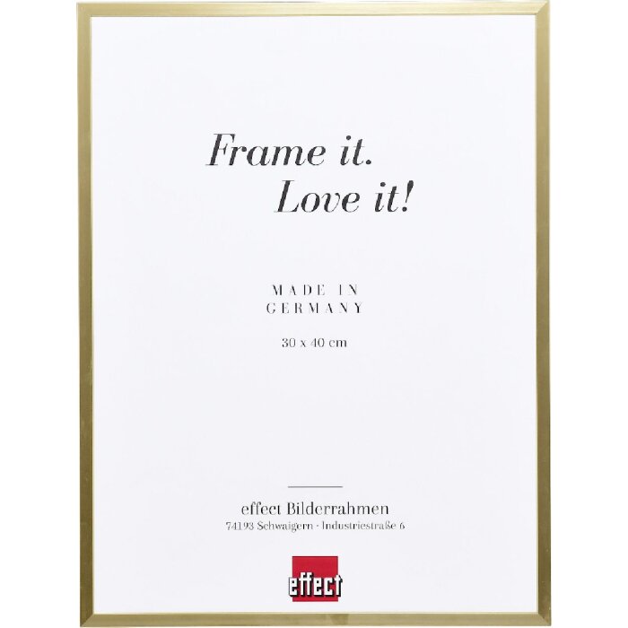 Effect Aluminiumový rám série 2 s muzejním sklem zlatý 20x28 cm