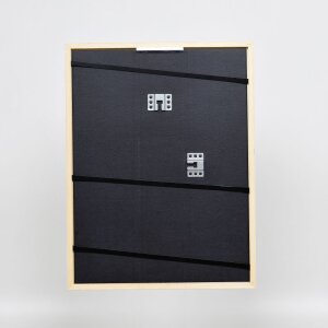 Efektní rám na obrazy z masivního dřeva profil 39 bílý 50x50 cm muzejní sklo