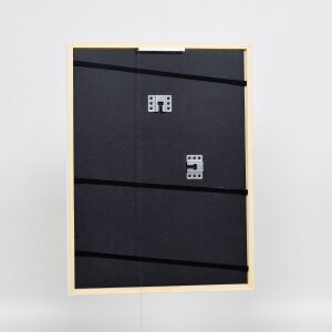 Efektní rám na obrazy z masivního dřeva profil 39 bílý 50x50 cm muzejní sklo