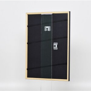 Efektní obrazový rám z masivního dřeva profil 39 černý 30,5x91,5 cm muzejní sklo