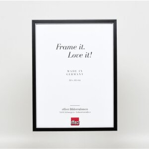 Efektní obrazový rám z masivního dřeva profil 39 černý 30,5x91,5 cm muzejní sklo