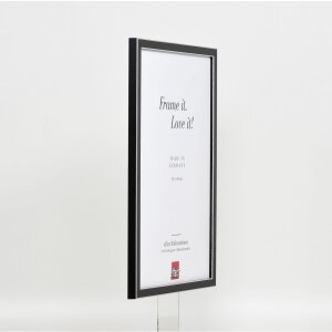 Efektní obrazový rám z masivního dřeva profil 39 černý 30,5x91,5 cm muzejní sklo